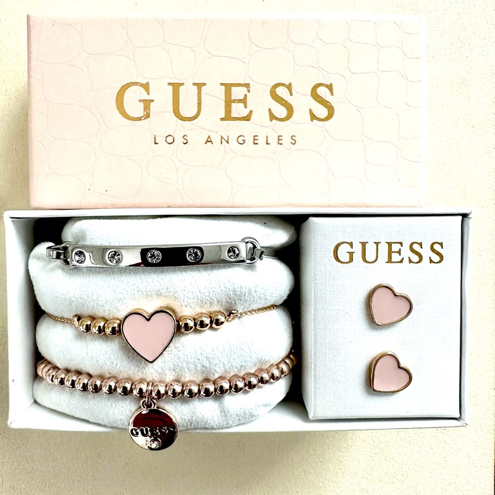 Guess Bracelets and Earrings Box Set